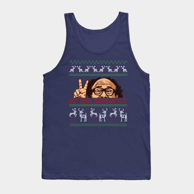 Weird Christmas Tank Top by SBarstow Design